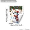 Árbol de Navidad, Muñeco de Nieve, Papá Noel Pegatinas de Pared Decorativas para Dormitorio y Sala de Estar Pared de Fondo Decoración del Hogar Pegatinas de Pared Autoadhesivas