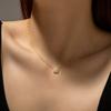 Andywen Collar Colgante Cuadrado Full Pave de Plata de Ley S925 Nuevo Diseño Ins Minimalista Europeo y Americano Amazon