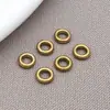 Acero Inoxidable Alta Retención de Color Conexión de Anillo Sin Costura Anillo Galvanizado al Vacío Cuerda de Mano Cuentas Pulsera DIY Collar Accesorios de Joyería