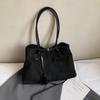 Bolsa Tote Casual para o Dia a Dia, Grande Capacidade, Bolsa Tiracolo Casual Versátil para Mulheres, Bolsa Saco Fosca Retro Fashion