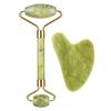 Fábrica de Origen Rodillo de Jade Dedo Tabla Gua Sha Cristal Rosa Cuerno Masaje Set Gua Sha Al por Mayor Portátil