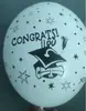 Balão de látex de 12 polegadas impressão formatura aposentadoria feliz ano novo balão redondo decoração cerimônia de inauguração presente