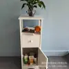 Suministro Directo de Fábrica Mesa de Noche Simple Mesa Auxiliar Mesa de Café Mesa Blanca con Puerta y Cajón para Dormitorio de Apartamento Pequeño