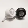 Carcasa de Luminaria Spot LED de Montaje Superficial Planeta Negro y Blanco Malla de Panal Spot Antideslumbrante con Kit de Ángulo Ajustable