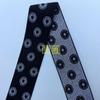 Estoque Pronto do Fabricante Faixa Elástica de Cintura Estampa Leopardo Pied de Poule 2,5cm Largura Ouro e Prata Seda Cebola 4cm Faixa Elástica Jacquard Computadorizada