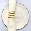 Mercancía transfronteriza de comercio exterior, hebilla para servilleta de cuentas dobles de primavera para bodas, anillo para servilleta, anillo para servilleta de mesa de comedor para hotel y hogar, vajilla