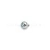 Astmf-13 Aleación de Titanio Circonita Perla Dorada Pequeña Pendientes Titanio G23 Rosca Interna Circonita Labio Studs Joyería para Piercings