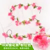 Rattan de Flor de Cerejeira Simulada Pendurado na Parede Rattan de Flor Falsa Duto de Ar Condicionado Teto Interno Decoração de Casamento Planta Videira de Plástico