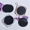 Esponja de Pó Dupla Face para Uso Úmido e Seco, Fabricada na Fábrica, Borda Arredondada, Couro Preto, para Base Líquida Snbr e BB Cream