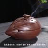 Quemador de incienso de loto para el hogar, quemador de incienso de sándalo de cerámica para interiores, camino de incienso, adornos decorativos retro zen para sala de estar