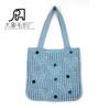 Bolsa Transversal Amazon Mori Girl Bordada à Mão Crochê Lã Tricotada à Mão Bolsa Feminina Bolsa Tecida Bolsa de Ombro