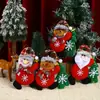 Tela navideña nueva transfronteriza pequeño colgante decoración colgante de árbol de Navidad muñeco colgante de árbol de franela decoración colgante regalo