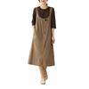 Vestido nuevo de primavera y verano 2023 con tiro real, talla grande, chaleco para mujer, estilo coreano, vestido informal holgado