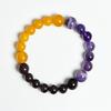 Venta Caliente Transfronteriza Pulsera de Cristal Natural de 12 Constelaciones Colgante de Piedra de Doce Estrellas Citrino Ágata Roja para Hombres y Mujeres