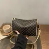 Bolso de Mujer Estampado Vintage 2026 Nuevo Estilo Forma de Almohada de Hombro Cruzado de Moda para Viajes Diarios y Salidas, Bolso Pequeño Elegante