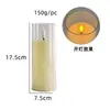Padrão Vertical LED Vela Eletrônica Balanço Simulado Cabeça de Bala Copo de Acrílico Decoração de Casamento Aniversário Vela