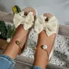 ¡El corazón de la niña está explotando! Sandalias para Mujer con Lazo Dulce y Perlas, Suela Ultraligera, Cómodas y No Abrasivas