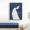 Estilo Nórdico Moderno Simple Pintura Decorativa de Personajes Pintura Colgante de Pared para Fondo de Sofá de Sala de Estar Triple Murales de Arte Abstracto