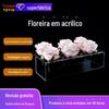 Fabricante de Caixas Retangulares de Acrílico para Decoração de Mesa, Celebrações de Casamento, Caixas de Presente para Flores, Caixas Transparentes para Flores, Especiais para Uso Doméstico