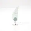 Adornos de Plumas de Cristal Natural, Tallados de Hojas, Manualidades, Decoraciones para el Hogar y la Oficina, Soportes Tridimensionales de Cristal, Venta al por Mayor