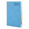 Agenda 2027 Engrosada, Planificador Personalizado de 365 Días Una Página por Día, Cuaderno de Eficiencia Laboral, Diario