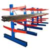 Prateleiras Cantilever Combinadas de Lado Único e Duplo, Prateleiras para Logística de Armazém, Prateleiras Cantilever de Serviço Pesado, Prateleiras Cantilever Multicamadas