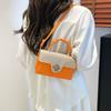 Diseño Sencillo, Moderno para el Trayecto, Nuevo Estilo Verano 2026, Bloques de Color, Bolso Cruzado de Hombro con Textura, Bolso Cuadrado Pequeño