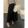 Saia Modeladora Mmc Dition para Mulheres Primavera e Verão 2026 Novo Estilo Saia Longa Elegante de Alta Qualidade Saia Evasê Saia Evasê