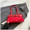 Bolso de Axila Retro de Gamuza de Gama Alta 2025 Otoño e Invierno Nueva Moda Versátil Simple para Viajar al Trabajo Bolso de Hombro