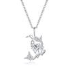 Collar de noria de plata esterlina s925 para mujer, moderno collar de tres mariposas combinables, diseño de alta calidad, regalo de San Valentín