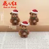 Nova Série de Natal Estéreo DIY Cola de Creme Acessórios para Artesanato de Resina Acessórios para Cabelo Pingente Capa de Celular