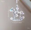 Decoración Navideña de Producto Nuevo Transfronteriza Copo de Nieve de Acrílico Transparente Campana Colgante de Ángel para Árbol de Navidad