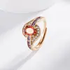 Transmisión en vivo de comercio electrónico transfronterizo de nuevas joyas de mano europeas y americanas anillo de rubí simulado para mujer anillo de diamantes de moda para mujer