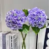 Hidratante Tacto en Mano Jacinto Hortensia Grande Flor Artificial Flor de Seda Flor Falsa Decoración de Sala de Estar Boda Boda Hogar Decoración Suave