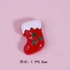 Parches de Resina DIY Personalizados con Temática Navideña, Bolsas de la Suerte, Papá Noel, Árboles de Navidad, Muñecos de Nieve, Calcetines, Cascabeles, Guantes, Accesorios