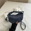Bolso de Hombro Nuevo de Mezclilla, Bolso Versátil para Debajo del Brazo, Bolso de Mano, Bolso Cruzado de Moda, Bolso de Lona, Bolso de Alto Nivel Tipo Dumpling