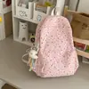 Mochila para Meninas Ensino Fundamental Ensino Médio Estampa de Estrelas Estilo Coreano Nicho Ins Bolsa de Ombro Estilo Mori Estudante Universitário Bolsa para Laptop para Homens