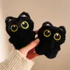 Gato Negro de Ojos Grandes Chirriante Peluche Colgante Llavero de Pareja Bolso Ropa Joker Muñeco Accesorios Mayoreo
