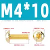 Tornillos de Cabeza Semiredonda Hexagonal de Latón Din7380 Tornillos de Cabeza Redonda tipo Copa Champiñón de Cobre M3M4M5M6M8M10