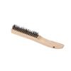 Cepillo de Alambre de Acero al Carbono Liso Xinda Cepillo Rascador de Alambre de Acero Inoxidable Curvado Manual 14 pulgadas Mango Grande de Madera Madera de Haya Abedul Madera de Caucho