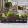 Jardineras Combinadas de Acero Inoxidable para Exterior para Divisiones de Calle Comercial, Estantes de Hierro para Flores para Oficinas de Ventas, Jardineras para Exterior