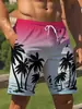 Pantalones de Playa Europeos y Americanos para Hombre con Estampado 3D Estilo Hawaiano Vacacionales Casuales Bermudas para Nadar Amazon Transfronterizo