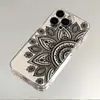 Patrón Retro Adecuado para Funda de Teléfono Móvil Apple 16/15/14/13 Promax Iphone17Pro Funda Transparente Espacial