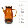 Dispensador de óleo de vidro à prova de luz para atacado, borossilicato alto, à prova de vazamentos, resistente ao calor, com bico, para uso na cozinha doméstica, adequado para molho de soja, vinagre e outros temperos