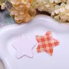 Estilo Coreano Nuevo Color Cuadros Estrella de Cinco Puntas Impresión Acrílica DIY Accesorios para el Cabello Pinza Lateral Imán para Refrigerador Collar Funda para Teléfono Móvil