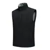 Colete com forro de fleece masculino outono e inverno ao ar livre leve repelente à água quente gola alta jaqueta colete roupa de trabalho jaqueta sem mangas colete esportivo