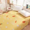 Sábana de algodón lavado de una sola pieza para cama de verano, dormitorio de estudiante, funda de edredón Clase A, tela de sábana de cama individual y doble de verano, sábana para kang de cuatro estaciones