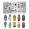 Fabricantes de Estilo Japonés Transfronterizos Suministran Tableros de Estampado para Uñas de Acero Inoxidable Plantillas de Transferencia para Impresión Pintada DIY Creatividad al por Mayor