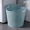 Cesto de roupa suja cesto de roupas brinquedos cesta de armazenamento doméstica plástico oco banheiro cesta de lavanderia cesta de armazenamento de roupa suja