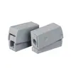 El conector de cable eléctrico Zhengwei SPL-222 es un terminal universal de conexión rápida tanto para cables flexibles como rígidos, con dos conectores de enchufe de entrada y dos de salida